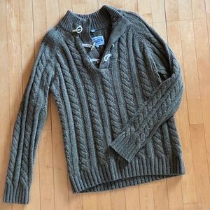 SCHOTT Cowlneck/toggle sailor sweater Men’s M
